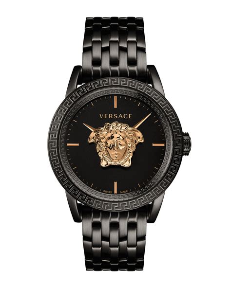 versace watches white and gold palazzo|black and Gold Versace watch.